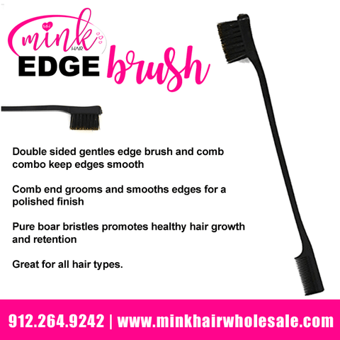 Miracle Edge Brush - Miracle Mink Hair Wholesale Inc