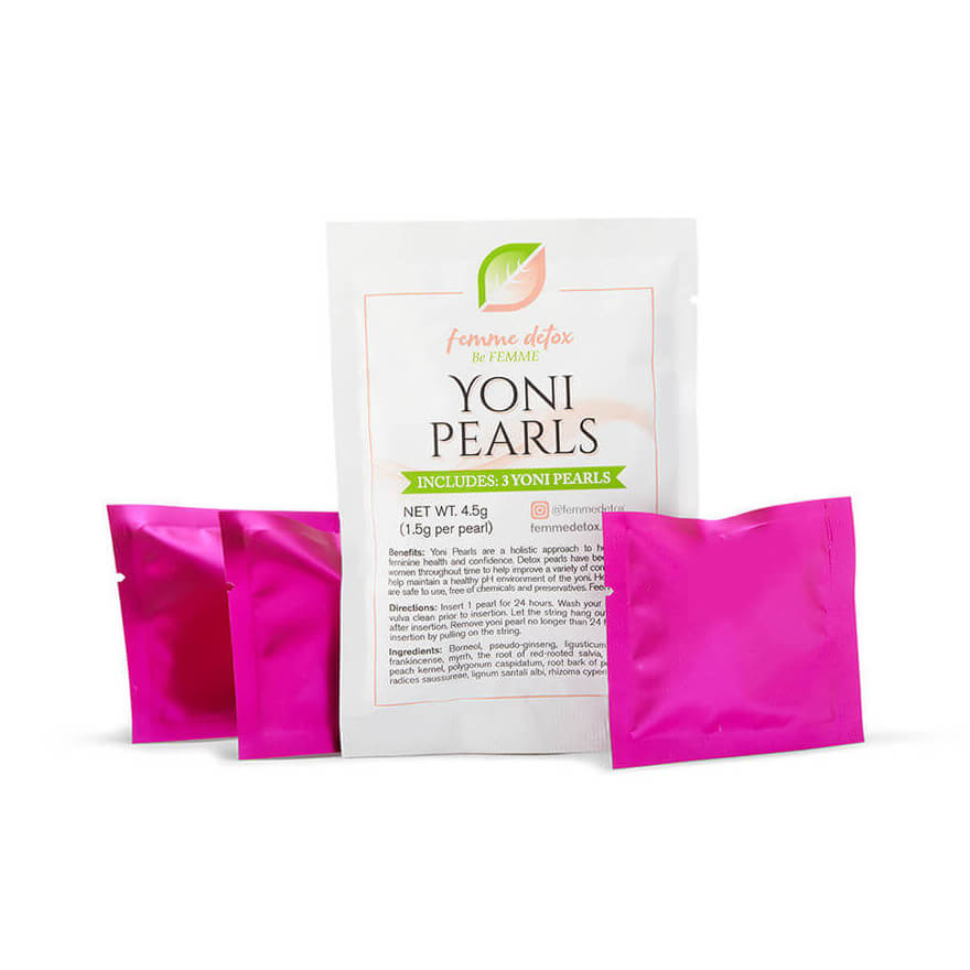 Femme Detox Yoni Pearls Mink Hair Grows