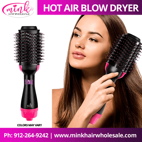 Hot Air Blow Dryer Brush - Miracle Mink Hair Wholesale Inc